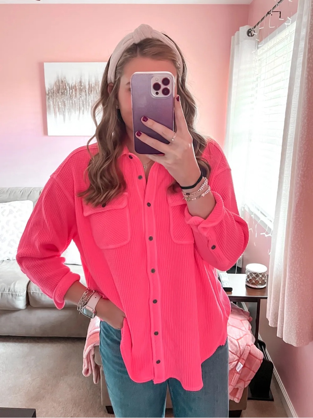 Aerie Lumber Jane Waffle Knit